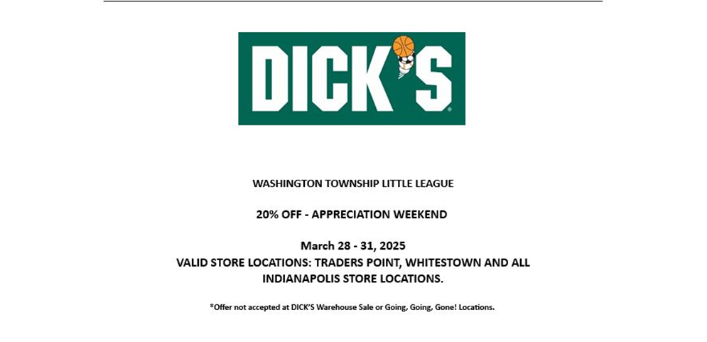 2025 Dicks Discount Weekend